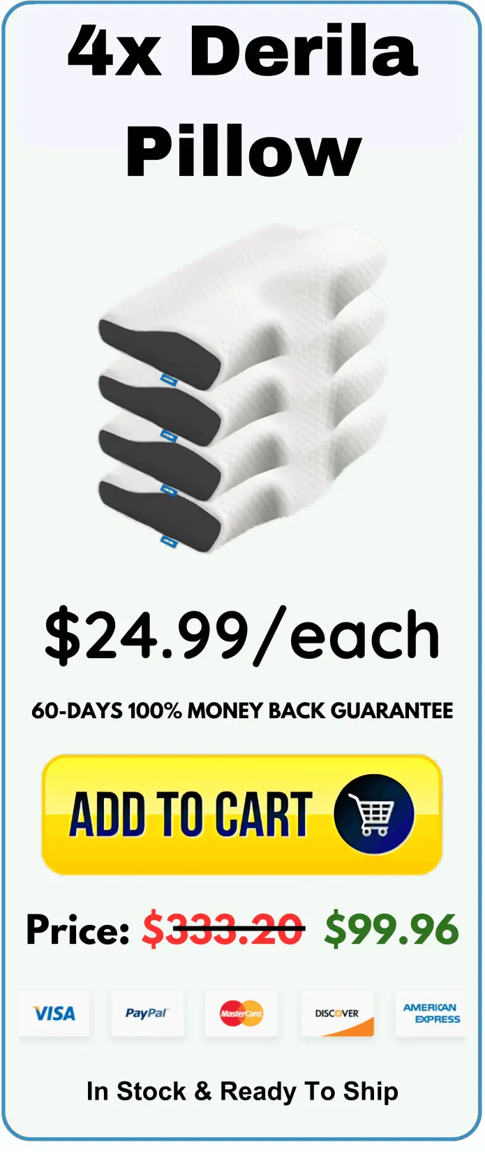 Derila Ergo Pillow offer package price 